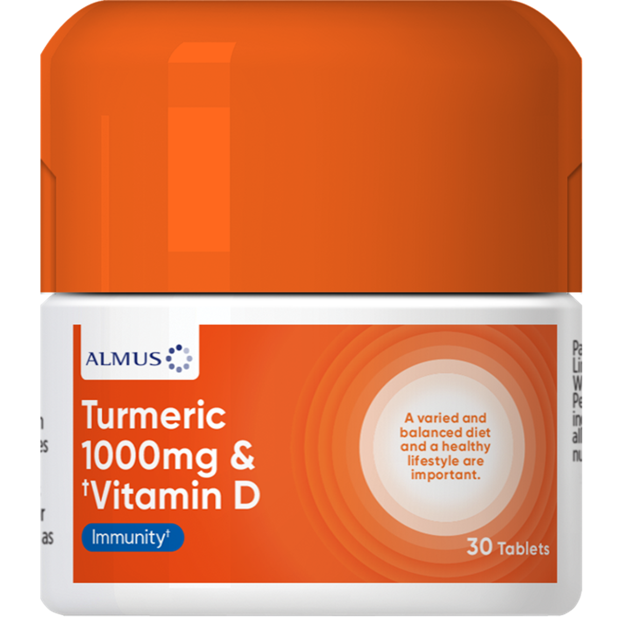 Click to view product details and reviews for Almus Turmeric 1000mg Vitamin D 30 Tablet.