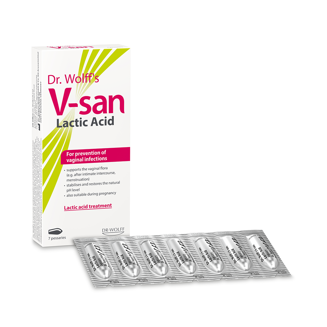 Dr Wolff's V-san Lactic Acid 7 Pessaries