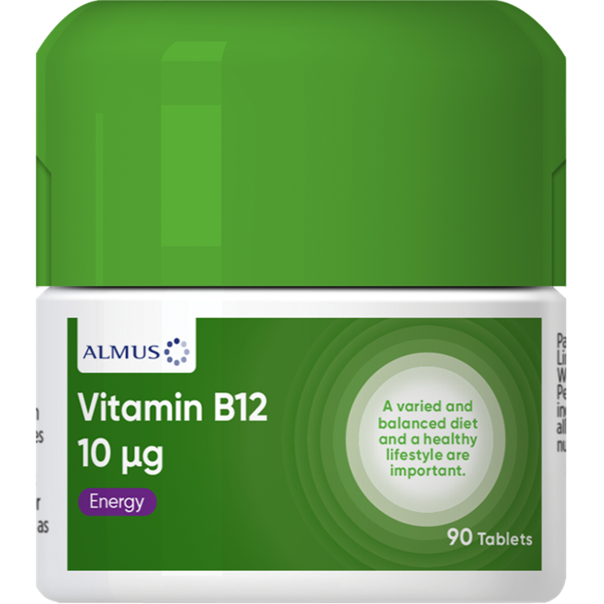 Click to view product details and reviews for Almus Vitamin B12 10ug 90 Tablet.