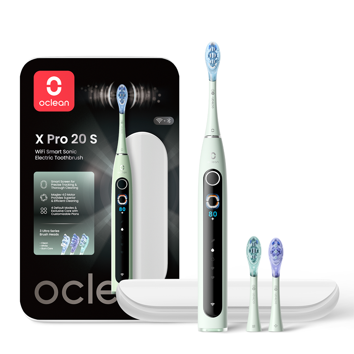 Oclean X Pro 20 Set Electric Toothbrush Green