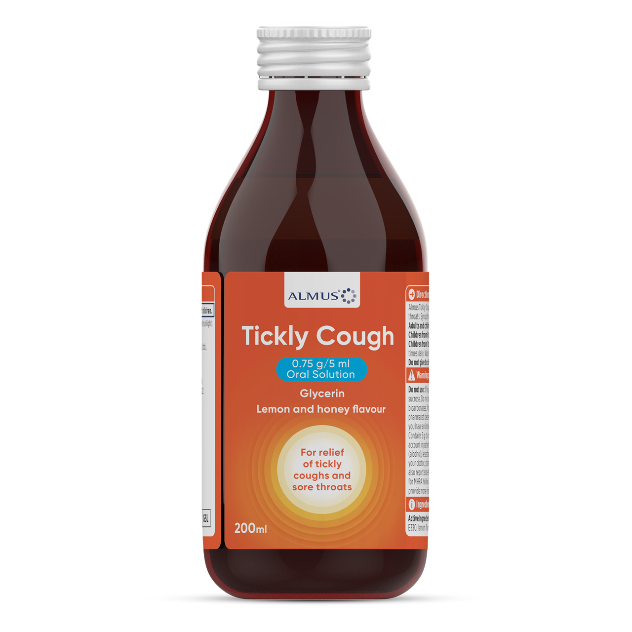 Click to view product details and reviews for Almus Tickly Cough 075g 5ml Oral Solution 200ml.