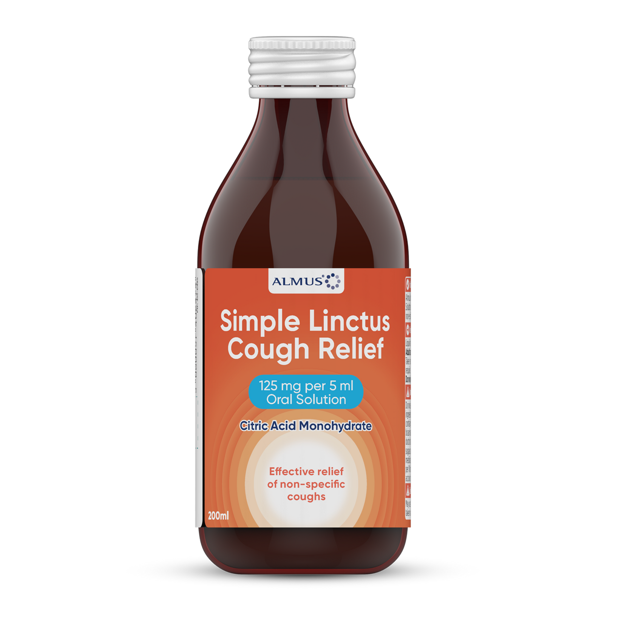 Click to view product details and reviews for Almus Simple Linctus Cough Relief 125mg 5ml Oral Solution 200ml.