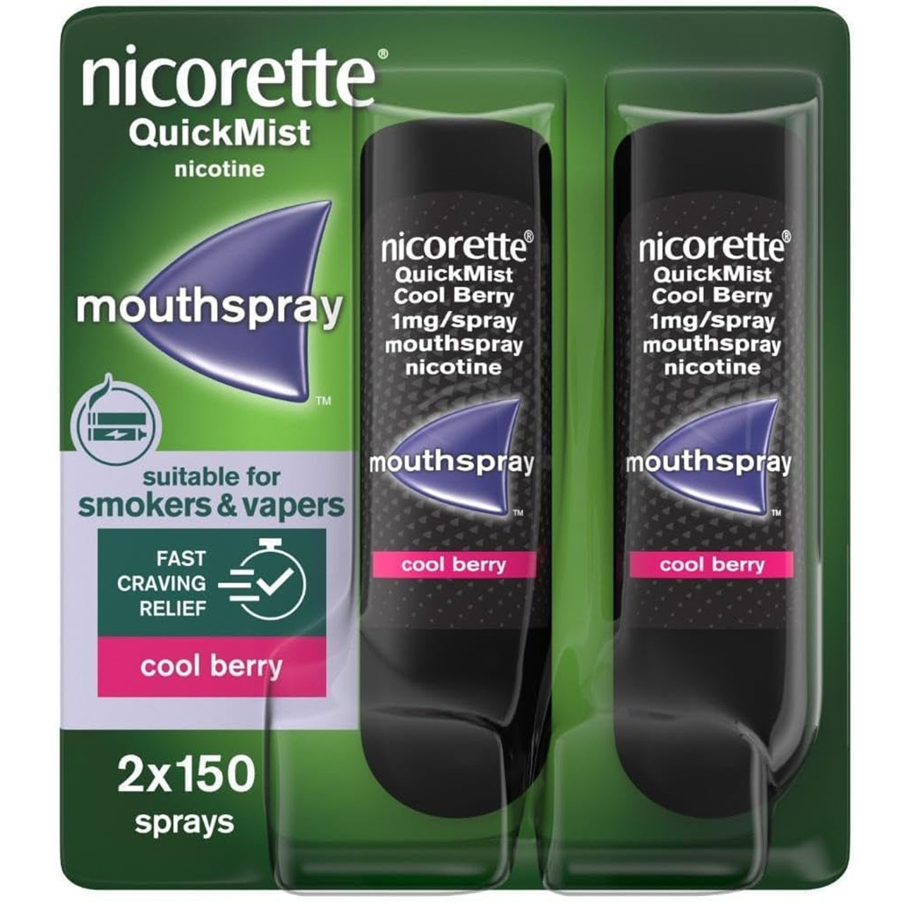 Click to view product details and reviews for Nicorette Quickmist 1mg Mouthspray Cool Berry Duo Pack.