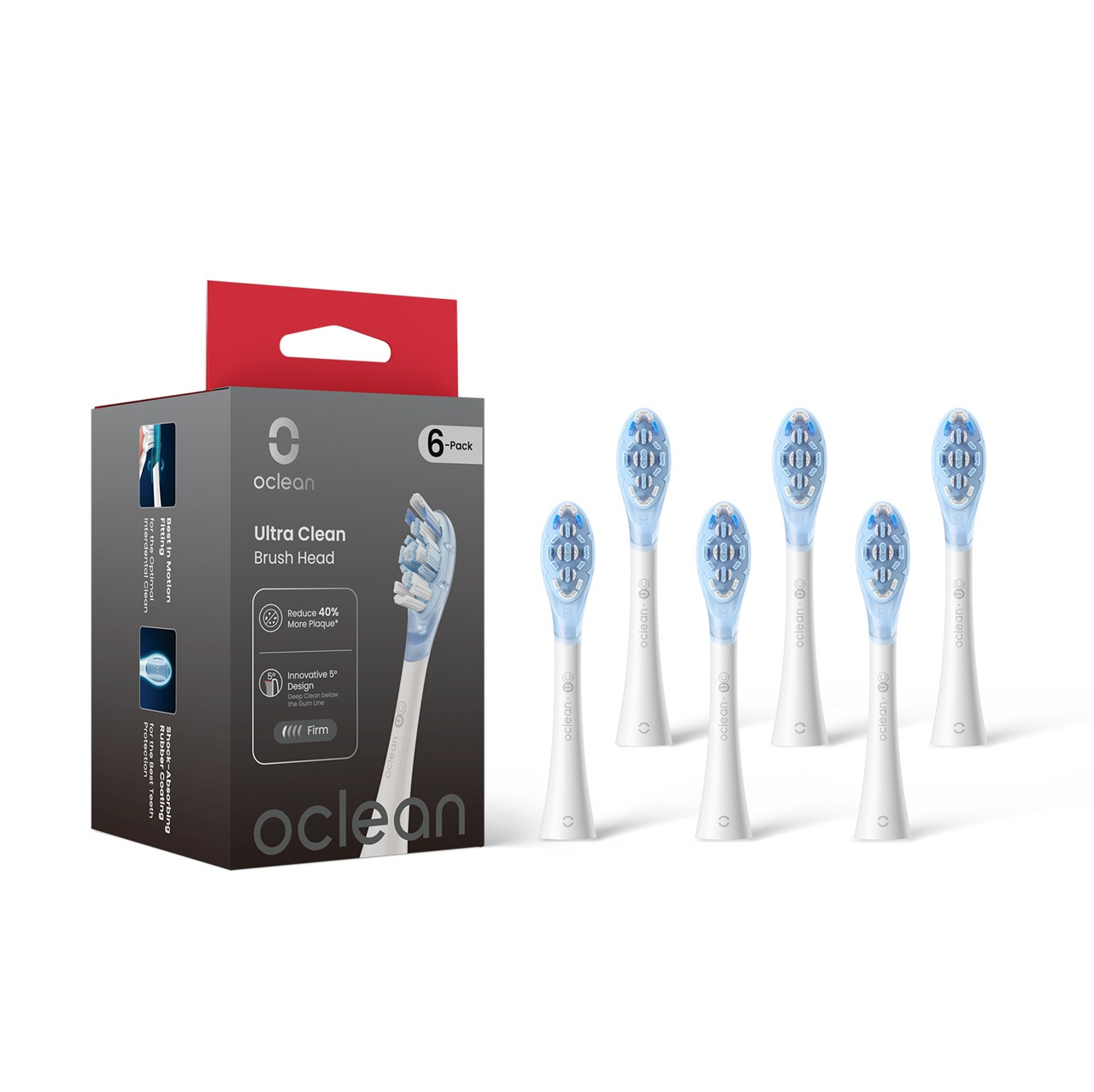 Click to view product details and reviews for Oclean Ultra Clean Brush Head 6 Pack White.