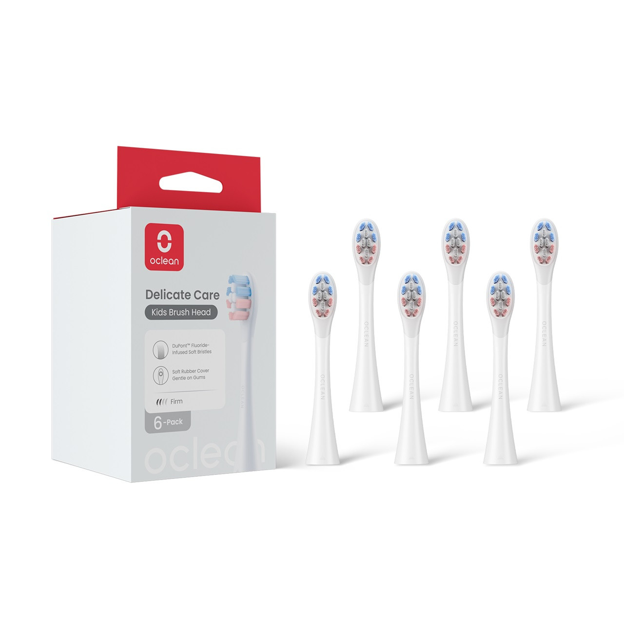 Click to view product details and reviews for Oclean X Kids Brush Head 6 Pack White.
