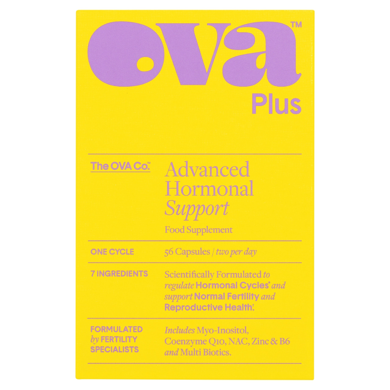 Click to view product details and reviews for Ova Plus Advanced Hormonal Support 56 Capsules.