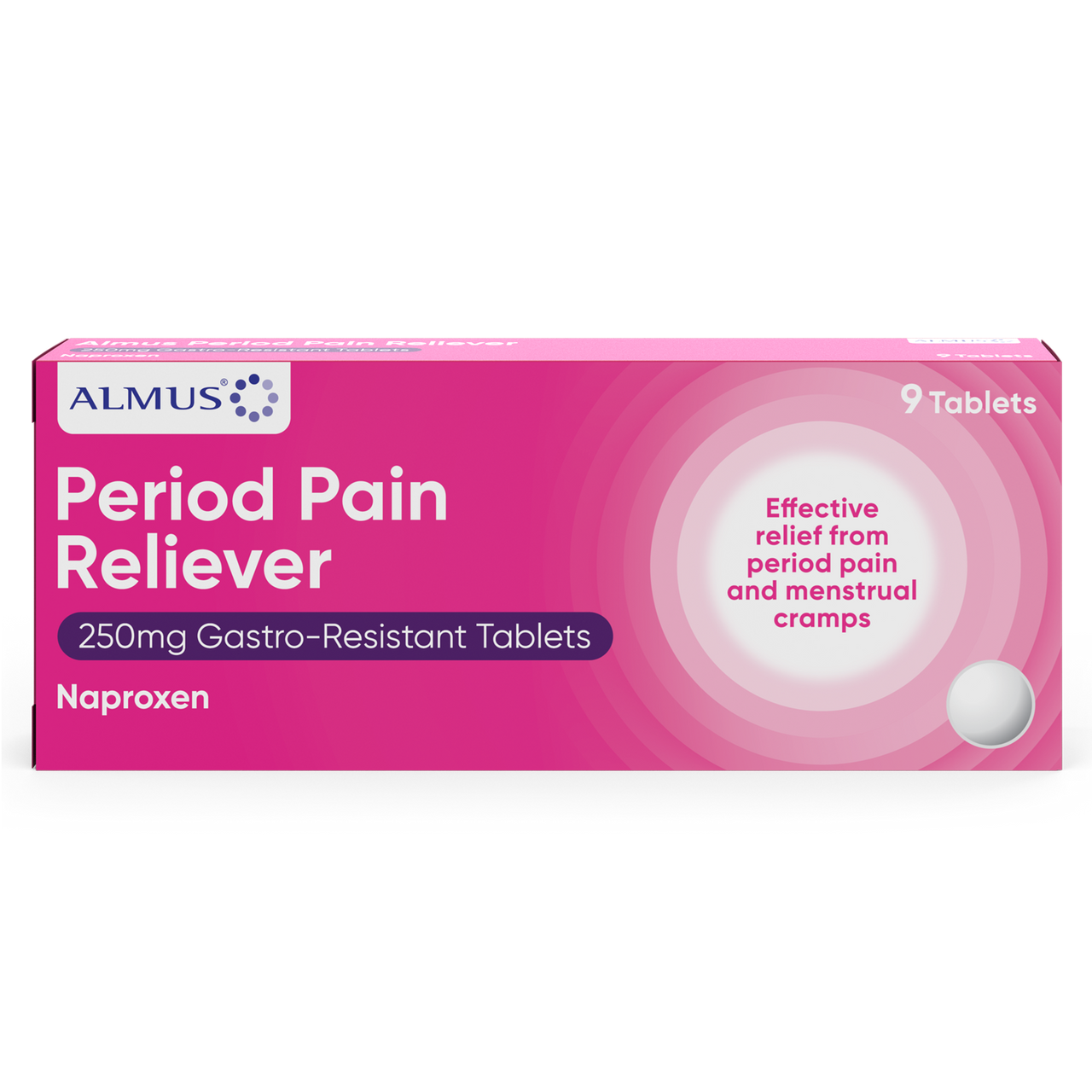 Click to view product details and reviews for Almus Period Pain Reliever 250mg 9 Tablets.