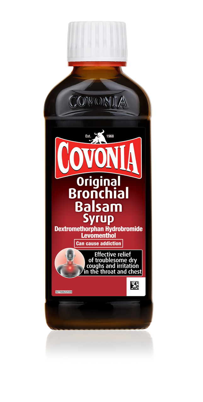 Click to view product details and reviews for Covonia Original Bronchial Balsam Syrup 150ml. Click to view product details and reviews for Covonia Original Bronchial Balsam Syrup 150ml.