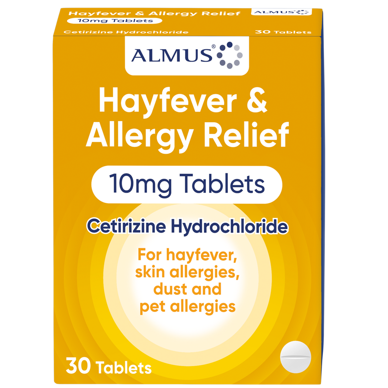 Click to view product details and reviews for Almus Hayfever Allergy Relief Cetirizine 10mg 30 Tablets.