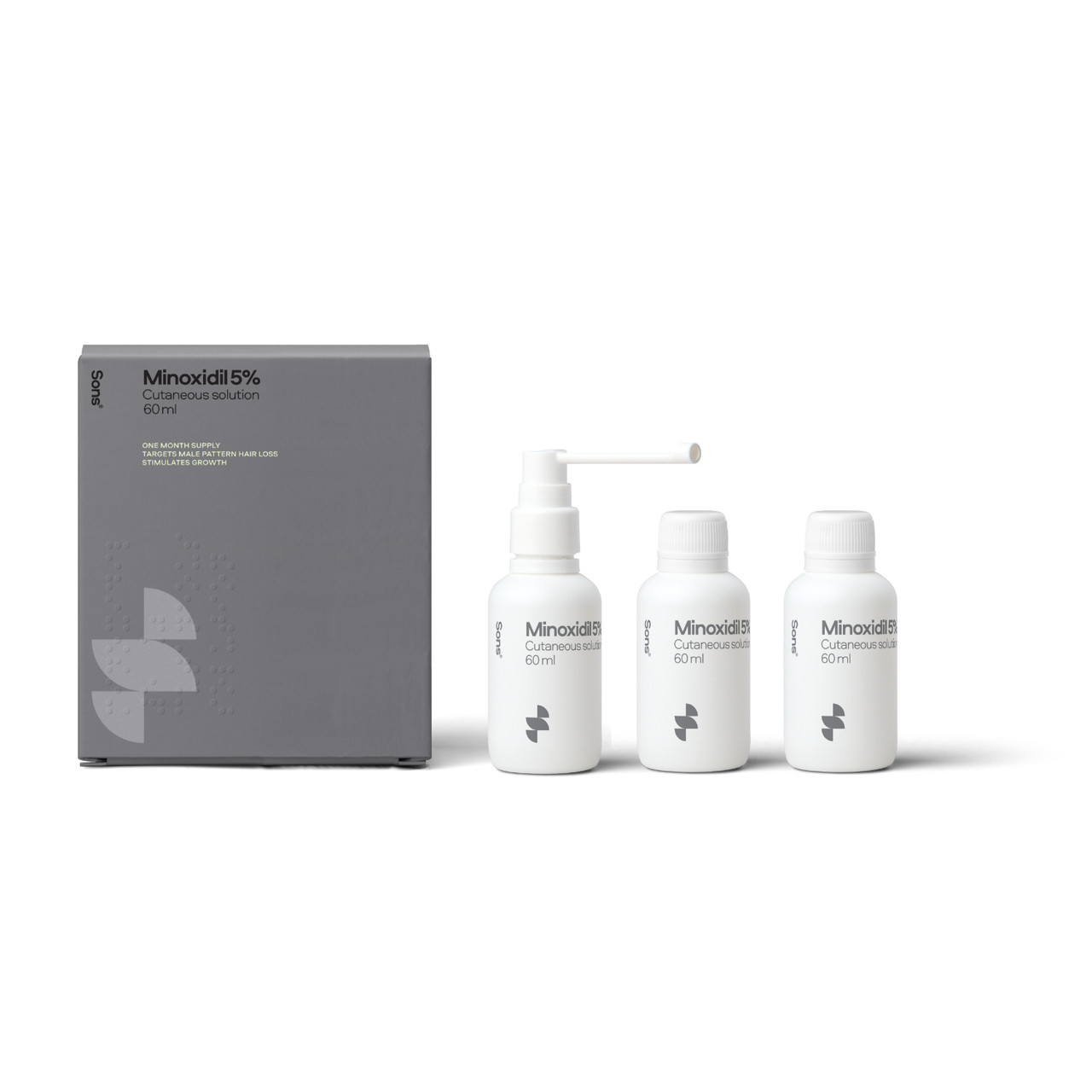 Sons Minoxidil 5% Spray 3 Month Supply