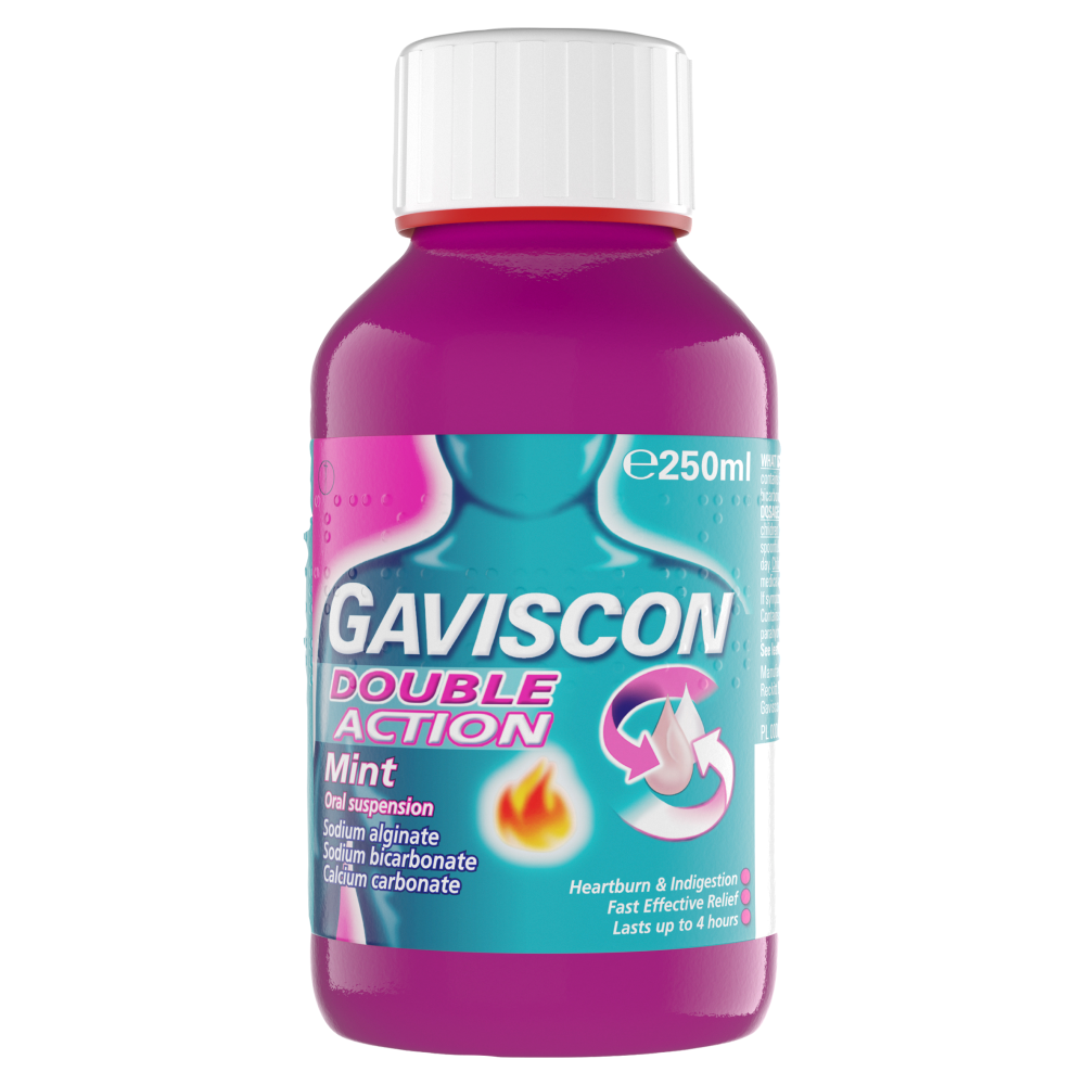 Click to view product details and reviews for Gaviscon Double Action Liquid Peppermint 250ml. Click to view product details and reviews for Gaviscon Double Action Liquid Peppermint 250ml.