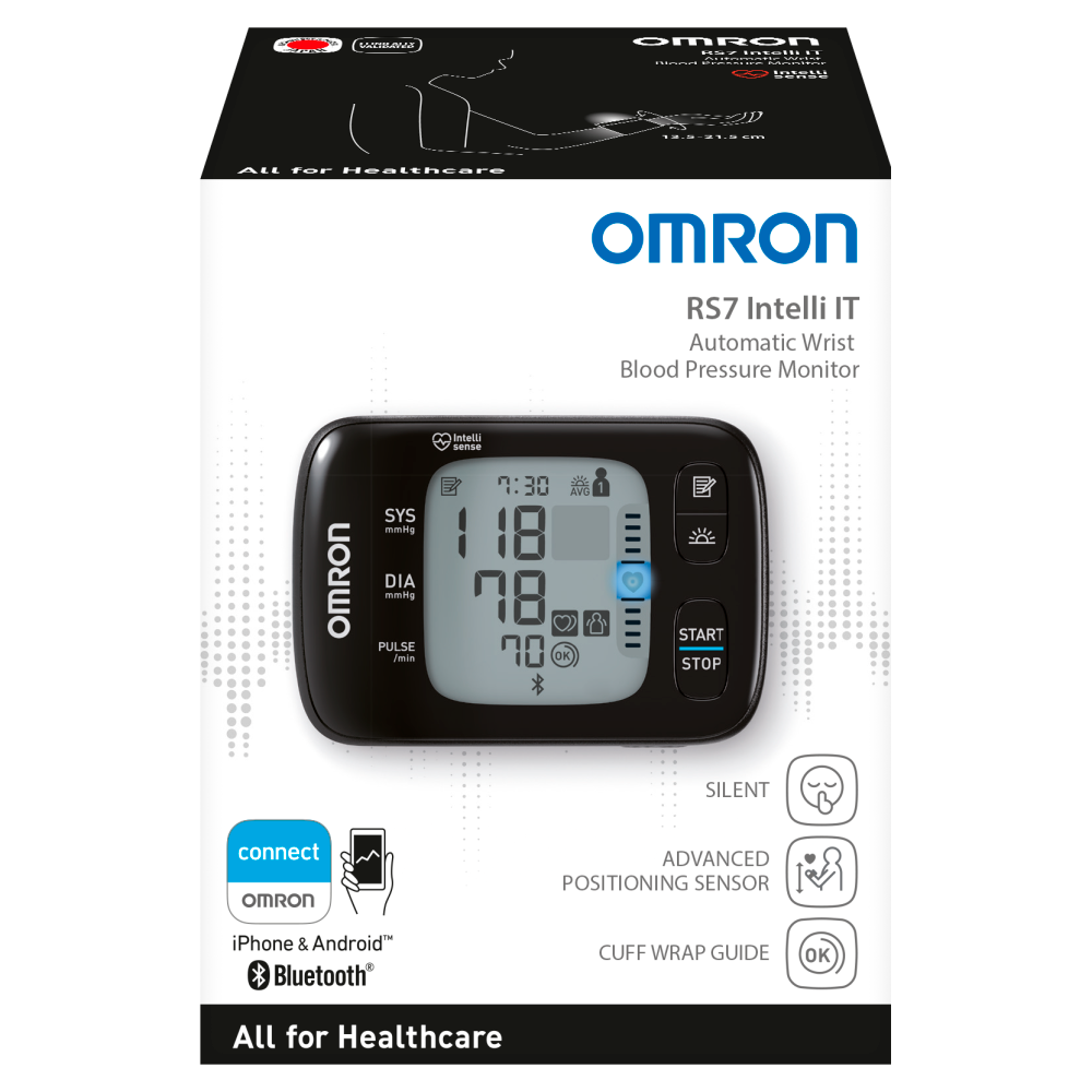 Click to view product details and reviews for Omron Rs7 Intelli It Wrist Blood Pressure Monitor Hem 6232t E. Click to view product details and reviews for Omron Rs7 Intelli It Wrist Blood Pressure Monitor Hem 6232t E.
