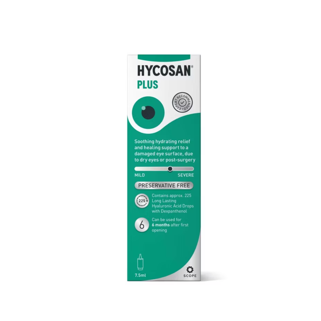 Click to view product details and reviews for Hycosan Plus Eye Drops 75ml.