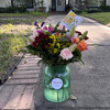 wild flower bouquets in mix colors in a vase for delivery in Houston tx near me