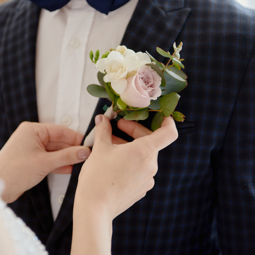 Boutonniere - Lavender Rose