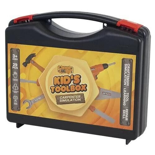 KidEwan Kids Tool Set with Electric Toy Drill, Pretend Play Construction Overall