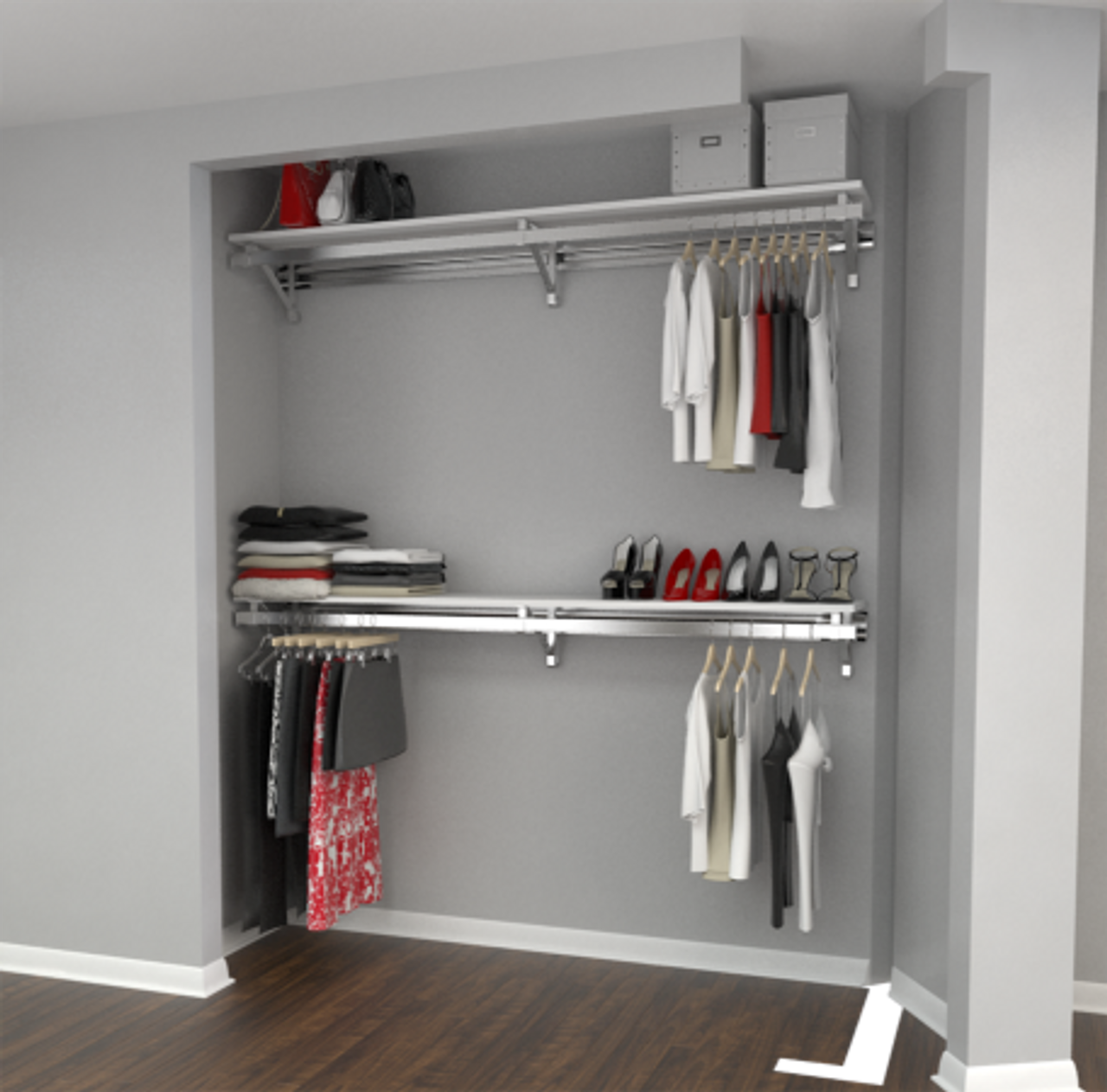 Arrange a Space RCMCY Select Closet Organizer System Top and