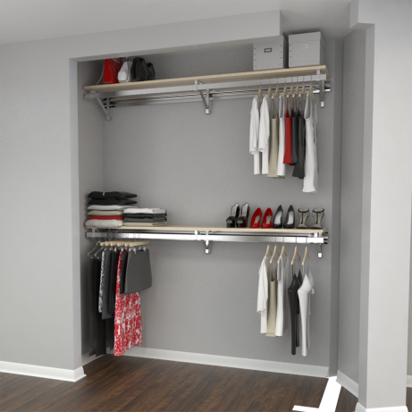 RCMBX Double Shelf-Hang Closet System