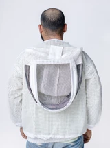 Ventilated Beekeeping Jacket with Fencing veil Back look
