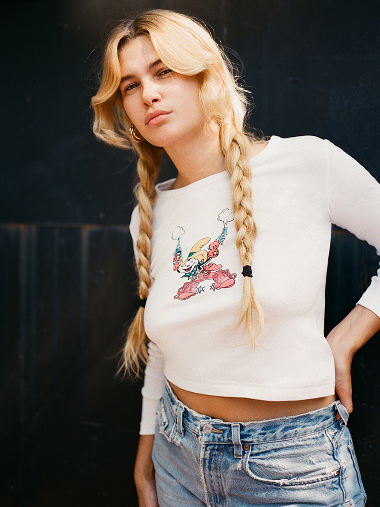 Yee Ha! Long Sleeve Tee - White Yee Ha! Long Sleeve Tee - White