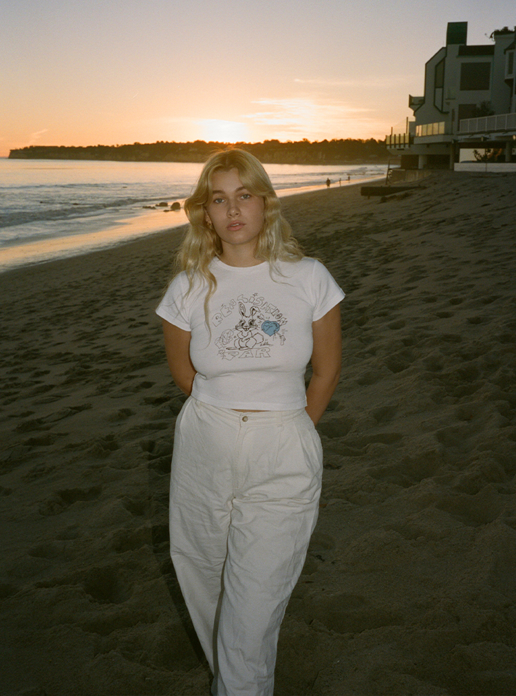 Bunny Tee - Blue Heart Bunny Tee - Blue Heart