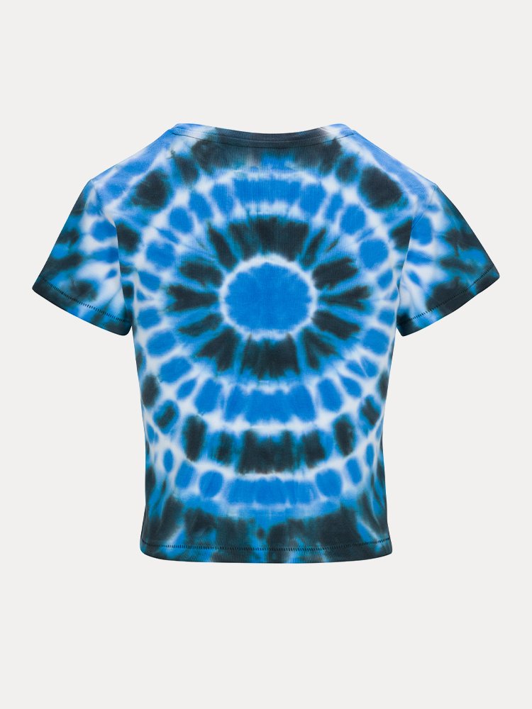 Réal Tie Dye Logo Tee - Lagoon
