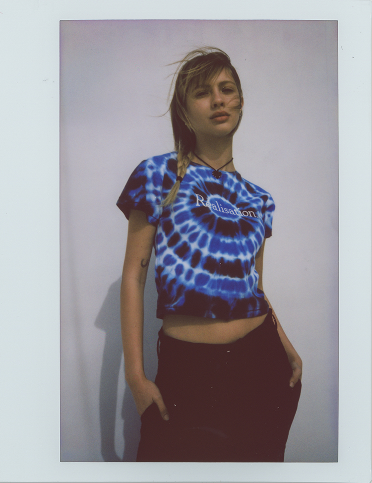 Réal Tie Dye Logo Tee - Lagoon