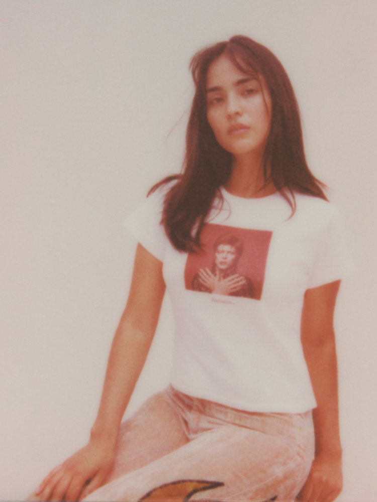 Watch That Man Baby Tee - White