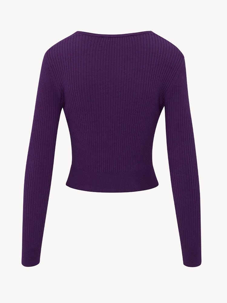 The Winona Cardigan - Deep Purple