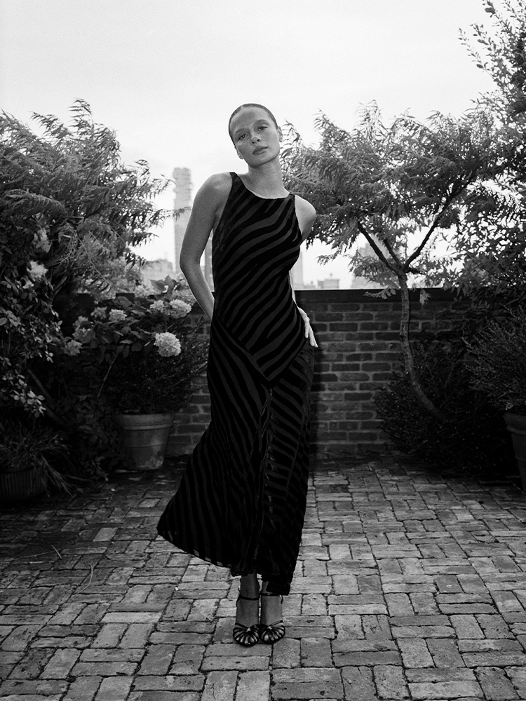 COMING SOON<br>The Romy - Devoré Stripe