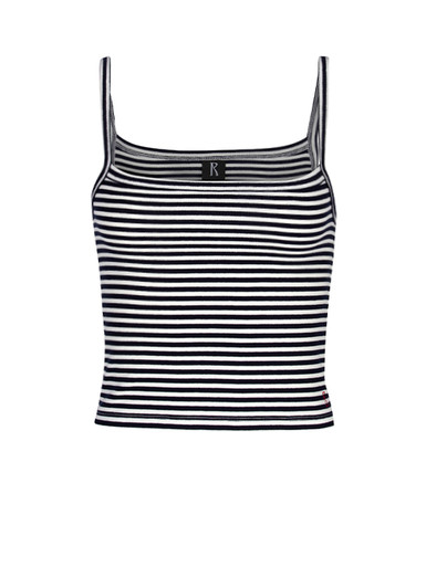 The Baby Tank Bande | Cropped Striped Tank Top | Réalisation EU