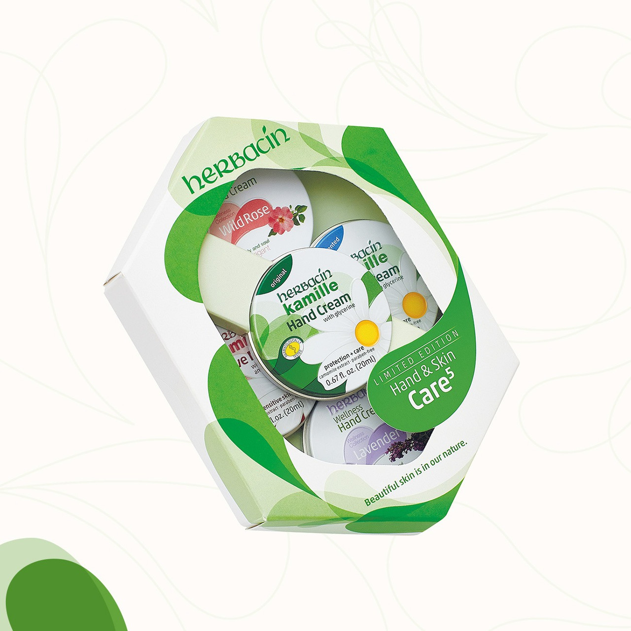 Hand & Skin Care 5 Tin Set (Green) - Herbacin.com