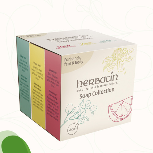 3 Pack Herbacin Herbal Soap Collection
