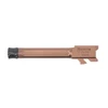 Fortis 9mm Threaded Barrel for Glock 19 — Copper TiCN Finish