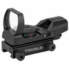 Truglo Tru-Tec Open Red Dot — 4-Reticle Selector, Picatinny Mount, Black