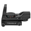 Truglo Tru-Tec Open Red Dot — 4-Reticle Selector, Picatinny Mount, Black