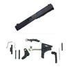 Assembled Chamfered Iron-Sight Slide for Glock 17 Gen 3 — Black with Frame Parts Kit
