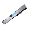 Assembled AlphaWolf RMR slide for Glock 19 Gen 1-3 in 416 stainless with an Oil Slick PVD barrel — side view