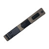 Assembled windowed FDE PVD slide for Glock 43/43X — crown barrel, standard sights, top