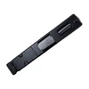 Assembled windowed black nitride RMR slide for Glock 26 Gen 3 — full-length plated stainless barrel, top