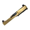 Assembled Matrix Arms Driptek RMR slide for Glock 19 Gen 3, gold, tall sights, black nitride crown-cut barrel