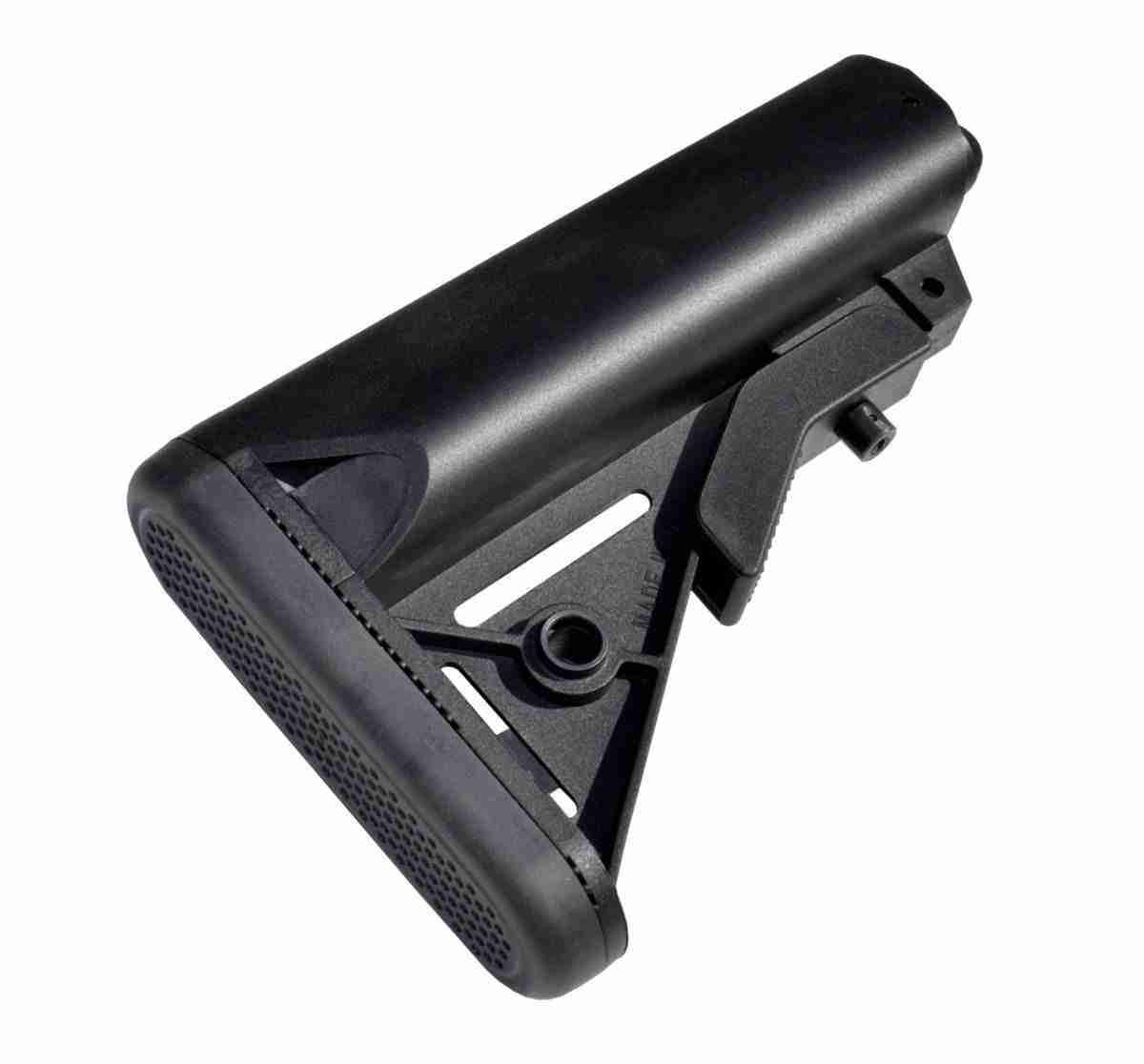 MilSpec Adjustable Buttstock with Slim Rubber Shoulder Recoil Pad