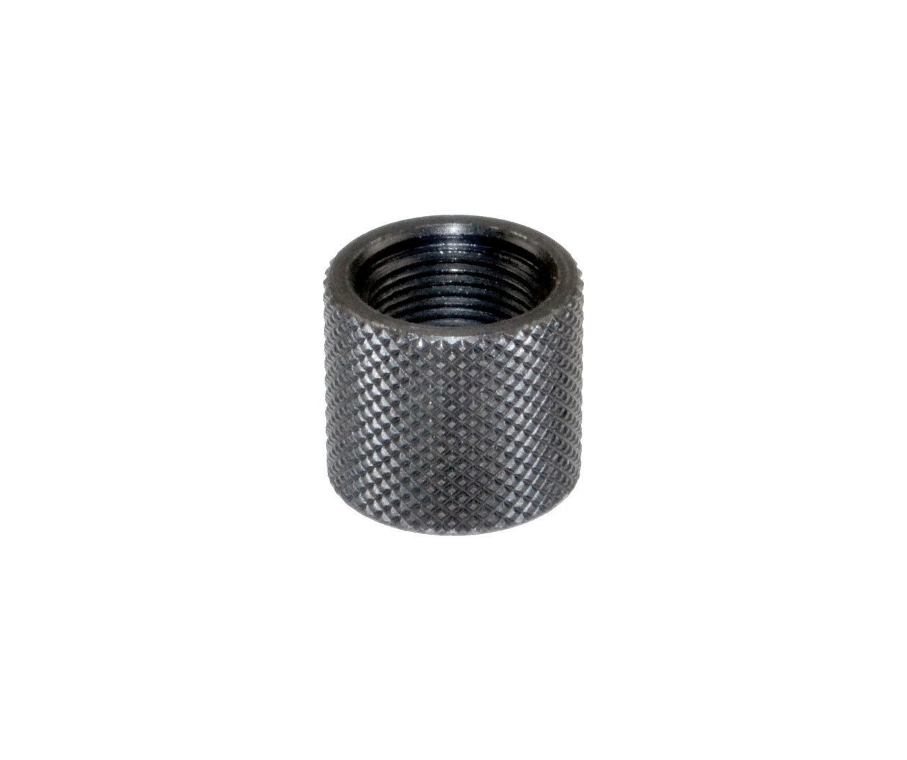 AR-15 Black Carbon Steel Barrel Thread Protector Nut for 1/2