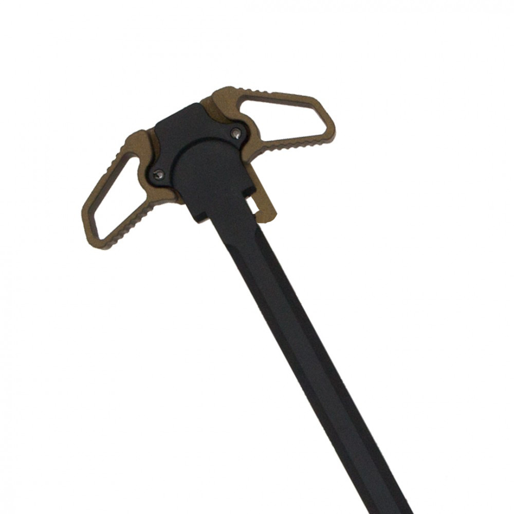 AR-15 Charging Handle with Burnt Bronze Latches | Ambi .223/5.56