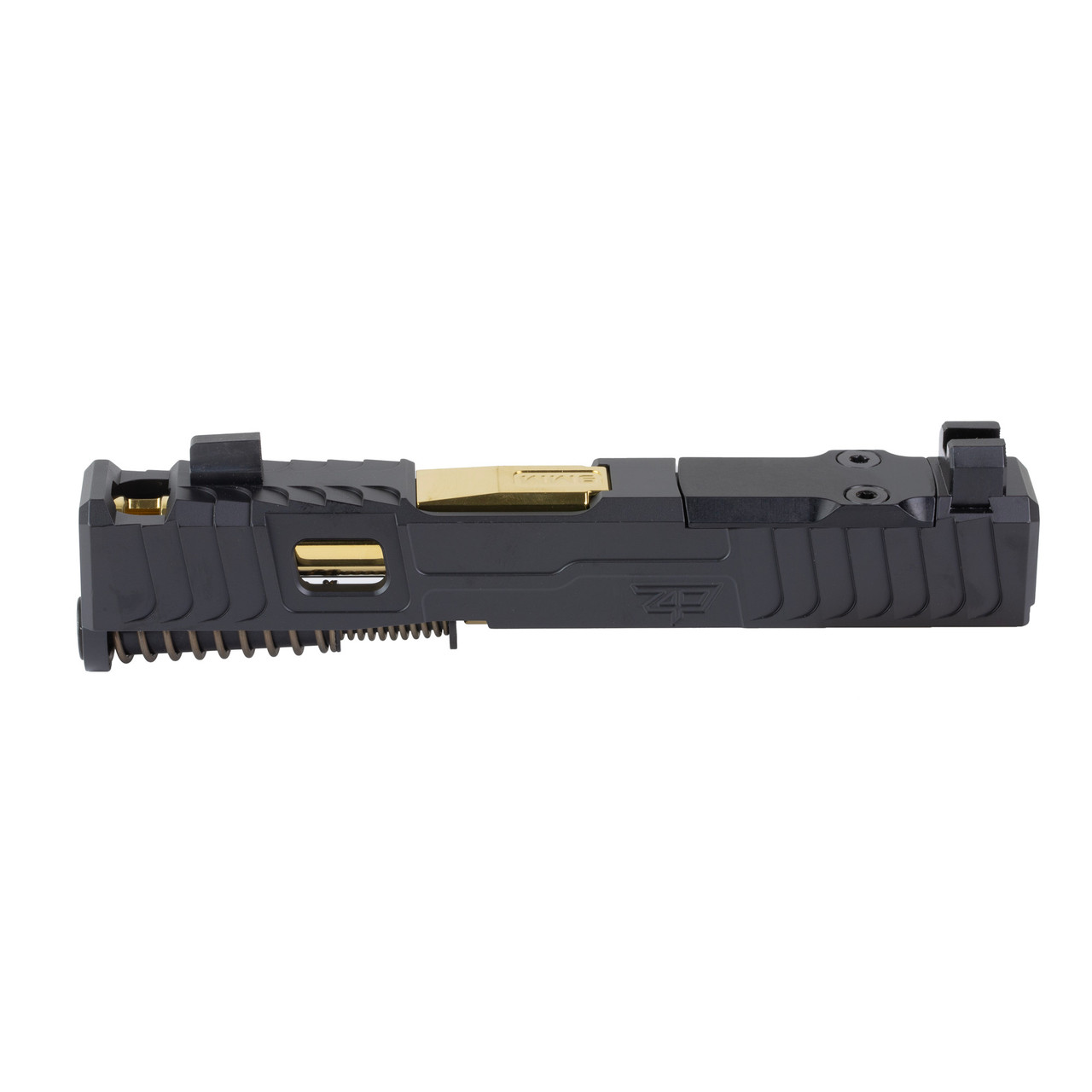 Zaffiri IBS Compensated Slide for Glock 43X — Black/Gold | 3CR