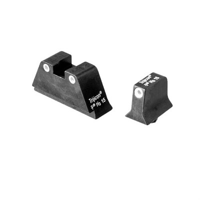Trijicon Suppressor Height Night Sight Set White Outline For Large Frame Glocks