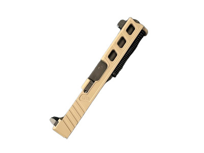 Complete Assembled FDE Elite Slide Nitride Barrel Tall Sights for Glock 19