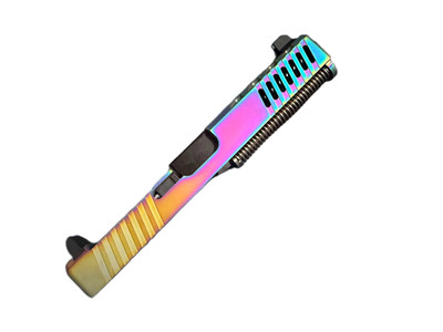 Complete Matrix Arms Alpha RMR Slide Glock 17 Gen 1-3 Chameleon Tall Sights Nitride Barrel