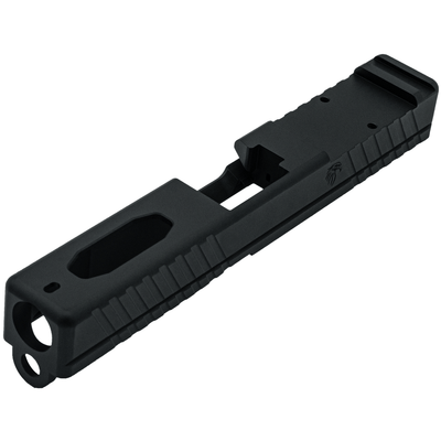 LFA Black Cerakote Combat RMR Stripped Slide for Glock 19 Gen 3 Top Window