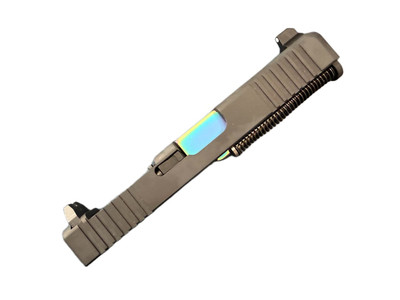 Complete Glock 19 Gen 3 Bullnose RMR Front and Rear Serrated Slide Oil Slick Barrel